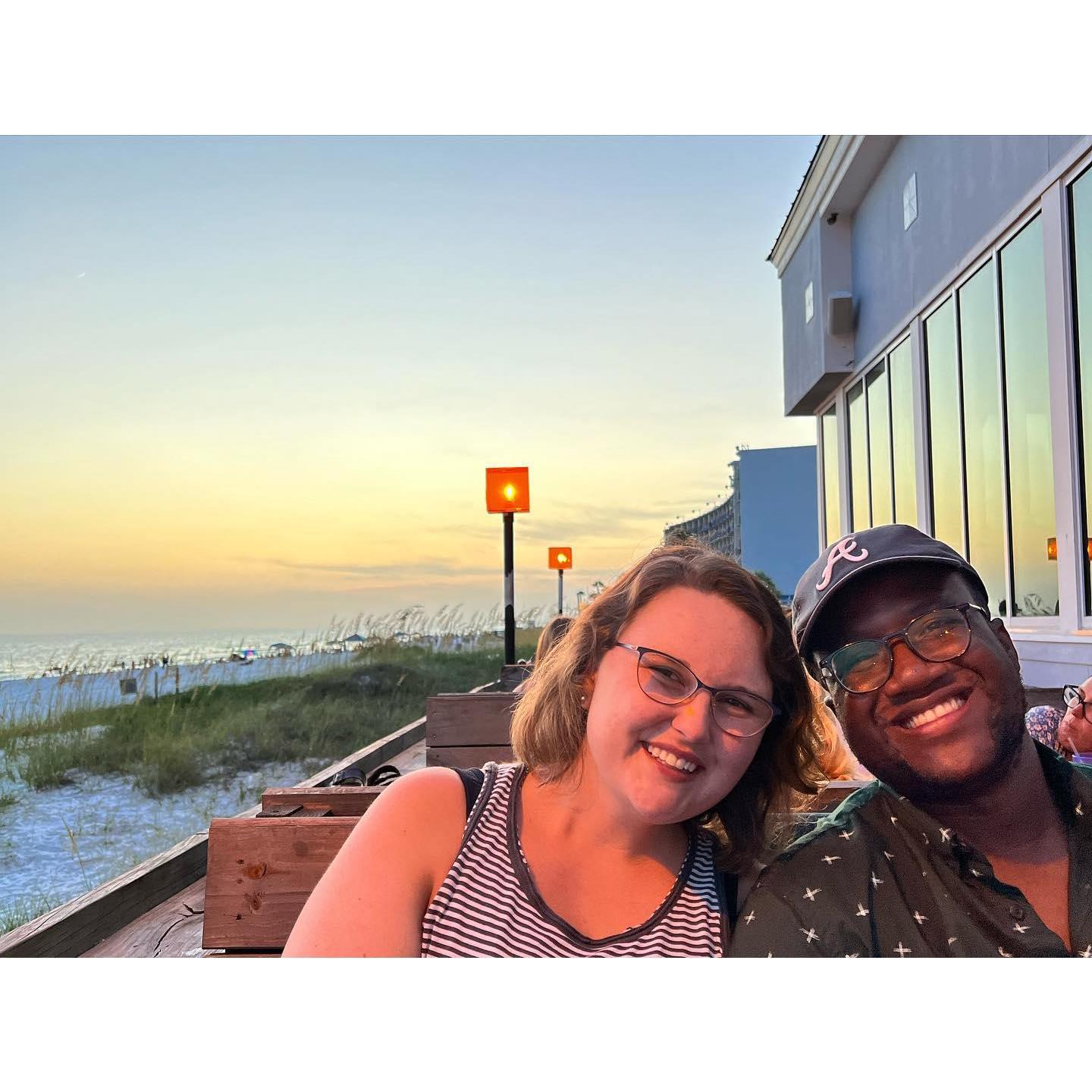 Beach trip to celebrate finally being done with the bar exam in August 2022.
