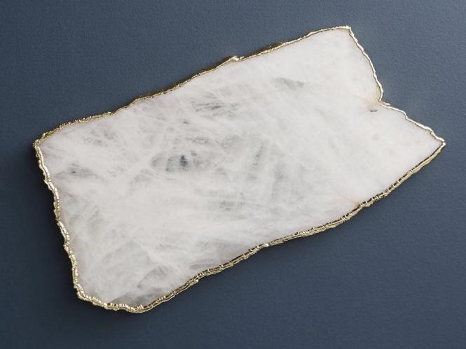 Agate Cheese Board, White