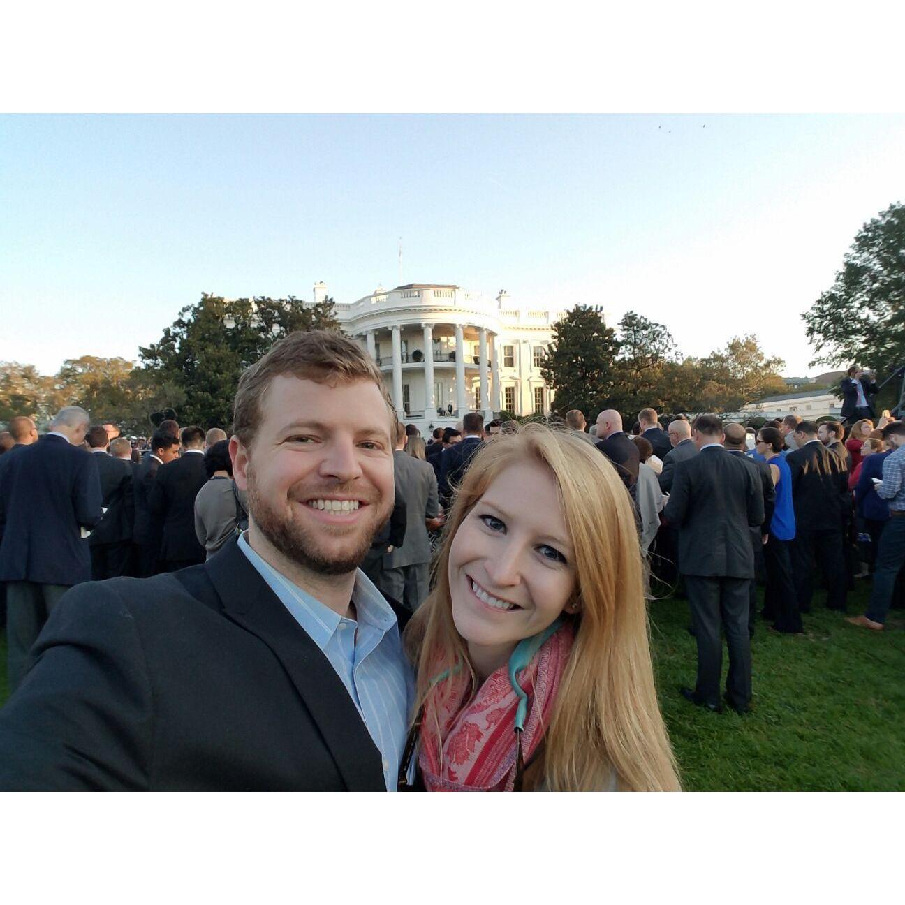 We attended the welcoming of the Italian Prime Minister at the White House - the final visit of a foreign dignitary during President Obama's presidency.