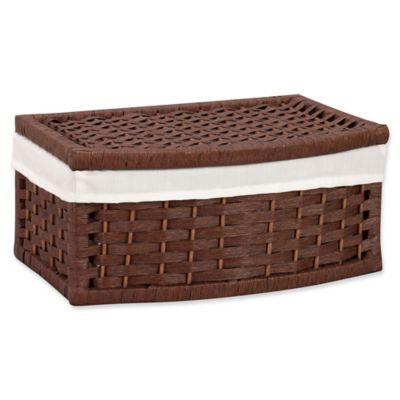 Household Essentials® Paper Rope Decorative Storage Basket in Brown