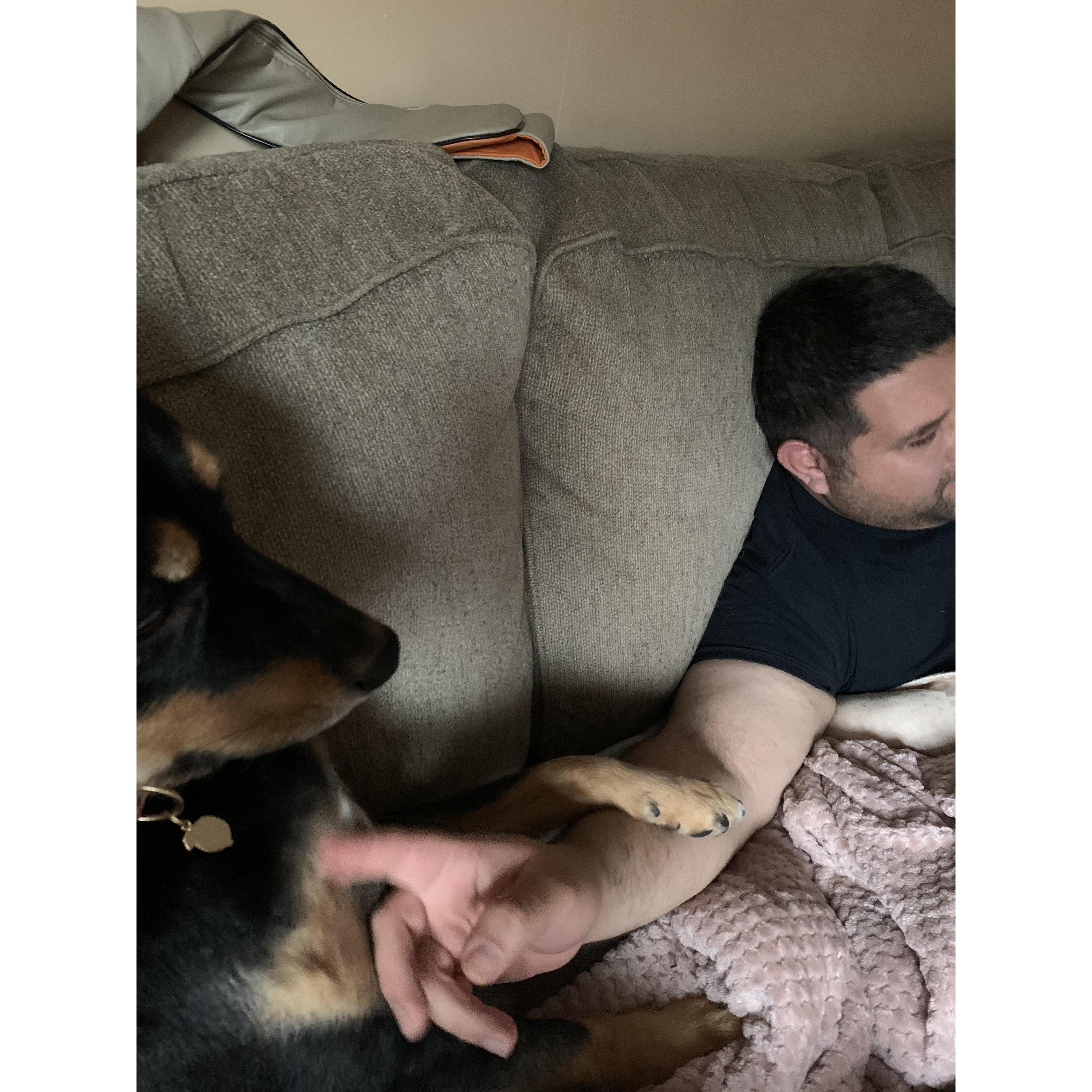 Just watching TV