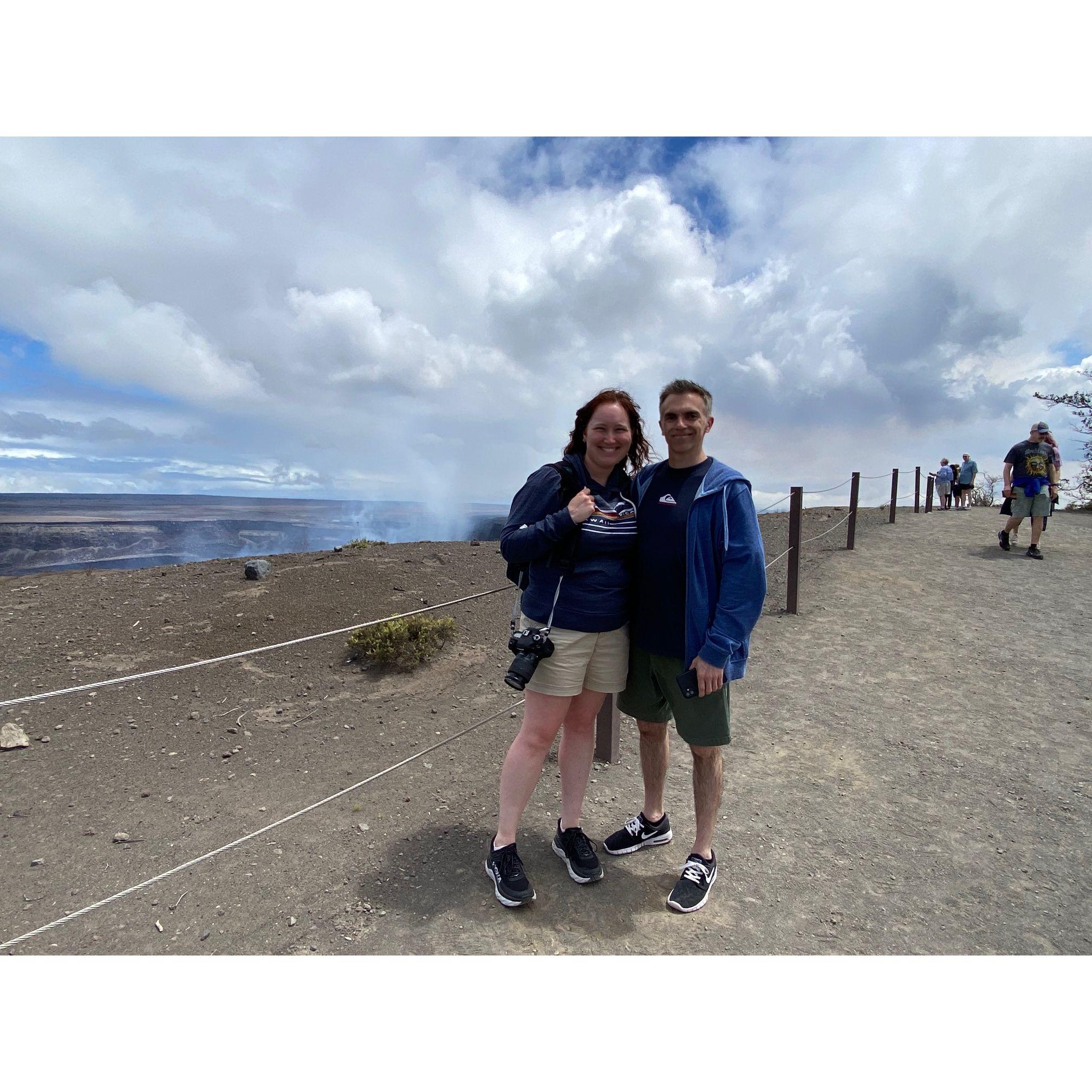 We loved visiting Hawaii in May 2022! Here we are at Kilauea!