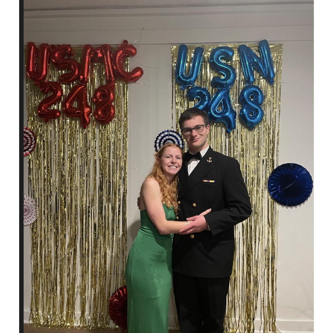 Calli's first Navy ball with OSU