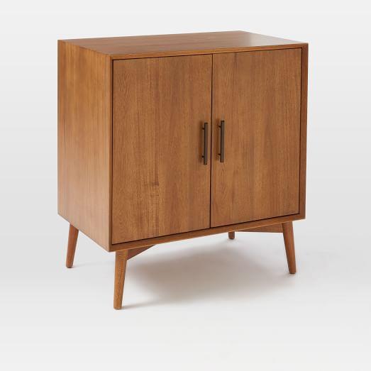 Mid-Century Bar Cabinet - Small, Acorn