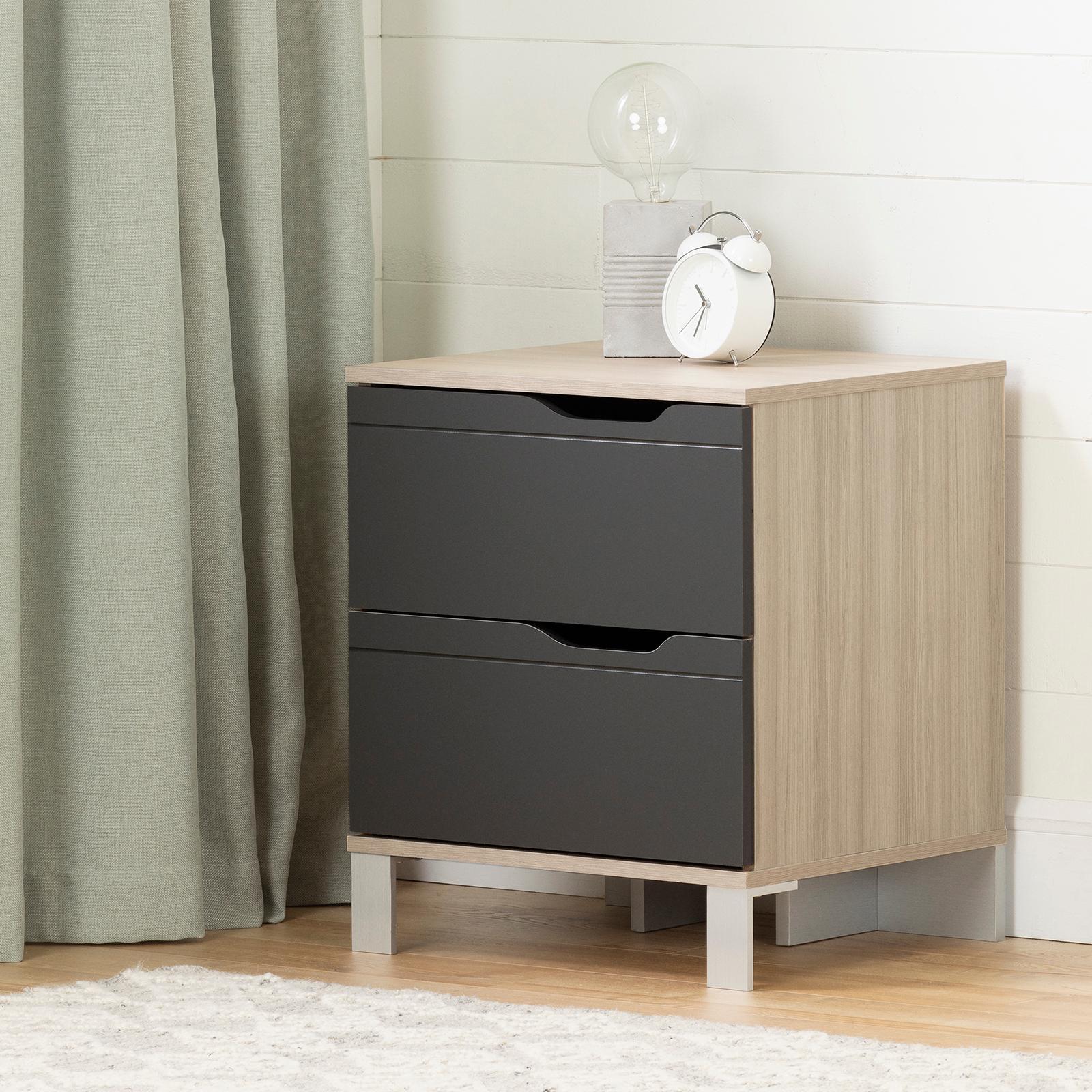 South Shore Furniture Kanagane 2 Drawer Nightstand Zola