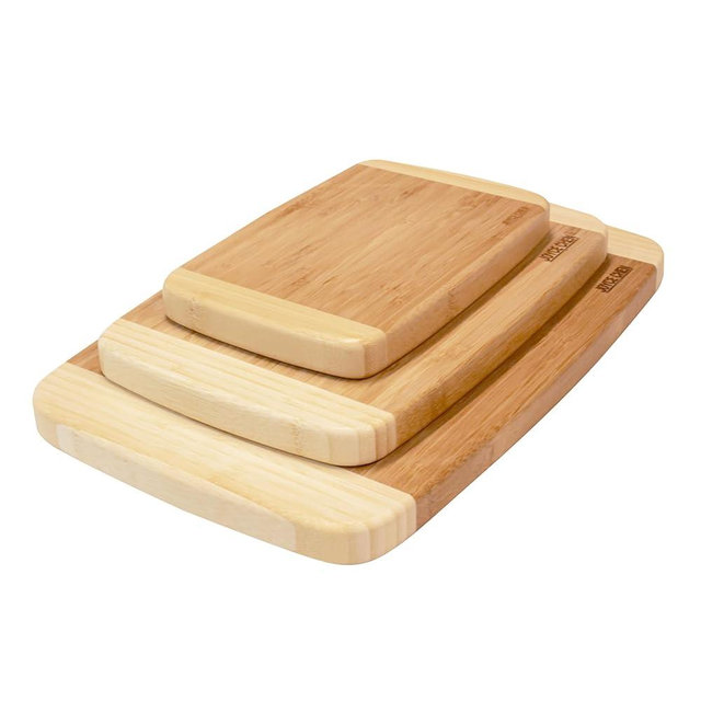 Joyce Chen Bamboo Cutting Board Set 3 Pack (Small, Medium, and Large)