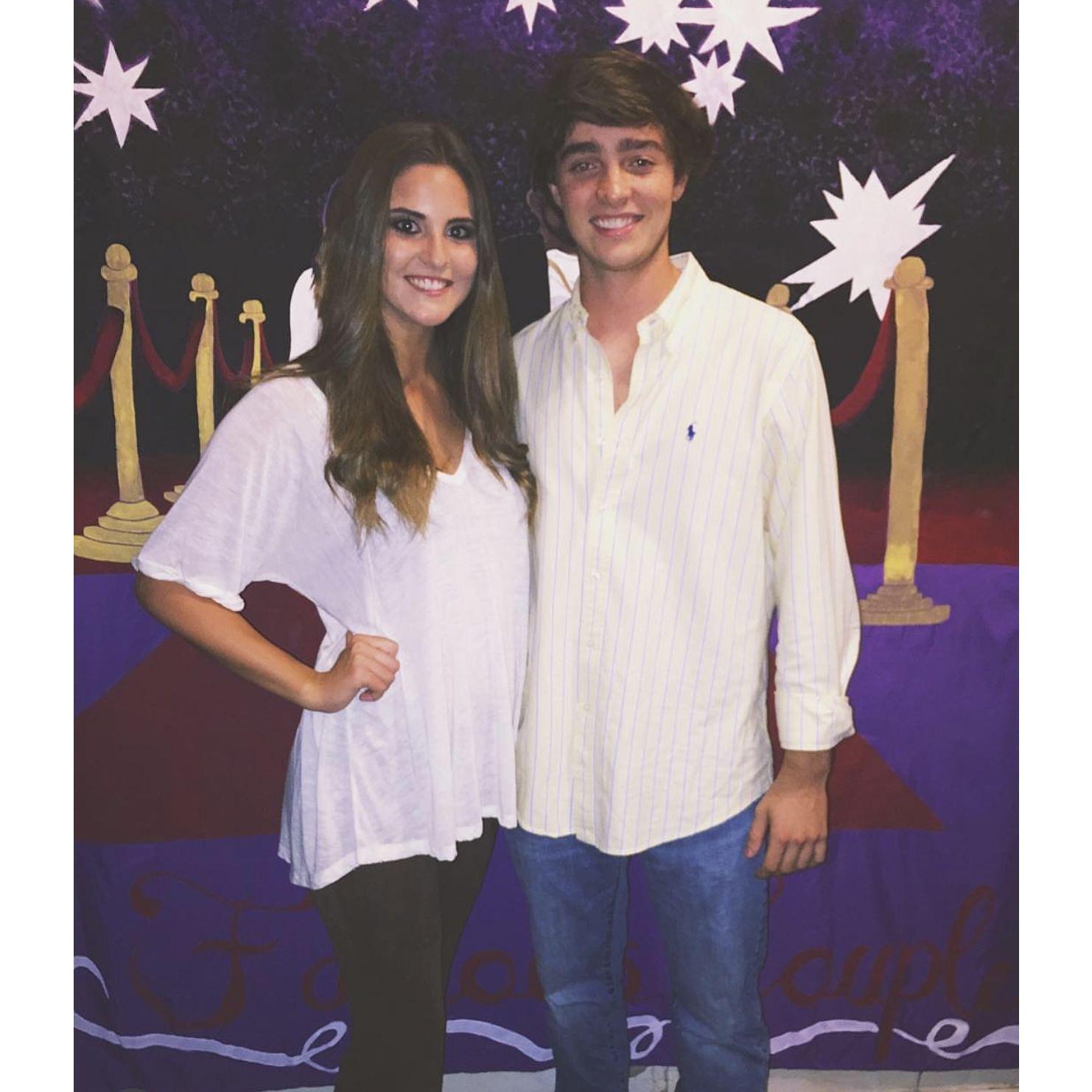 2015. This was our very first picture taken, at our very first college date night!