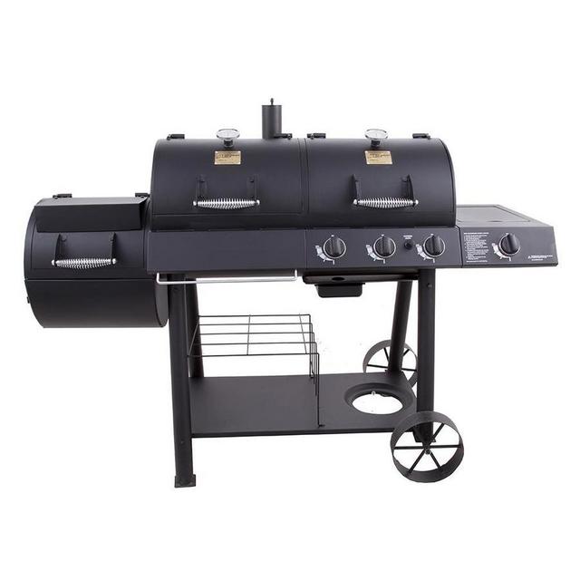 Oklahoma Joe's Longhorn Black Triple-Function Combo Grill