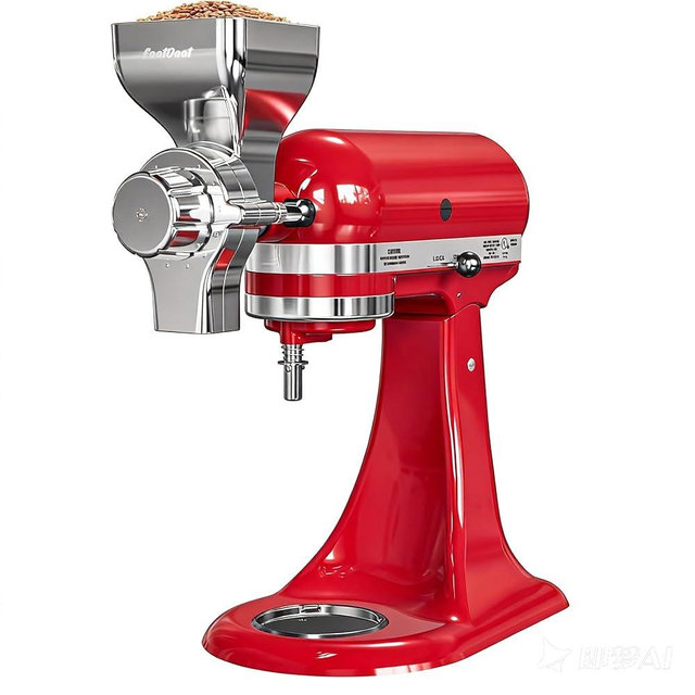 Metal Grain Mill Attachment for KitchenAid Stand Mixer – 12-Level Grind Adjustment, All-Metal Construction for Grinding Grains, Spices & More