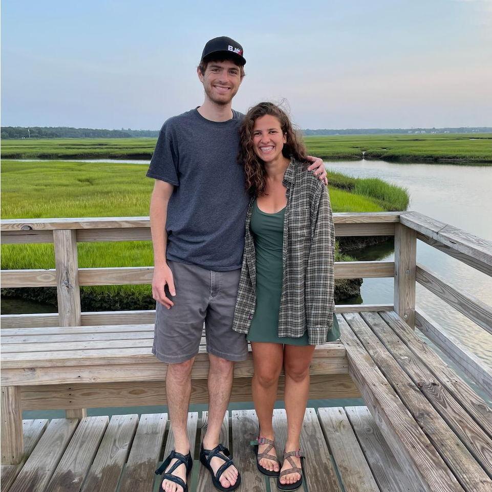 Jonah showing Talia around Cape Cod. Talia tried her first lobster roll here and wasn't a fan. Jonah happily finished it.
