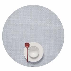Mini Basketweave Round Placemats (Color - Sky)