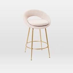 Orb Upholstered Bar + Counter Stools