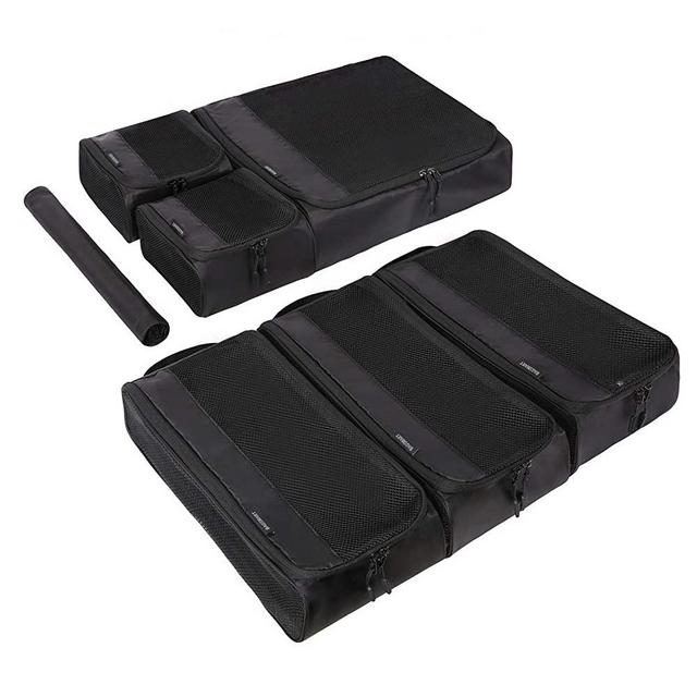 Packing Cubes, BAGSMART 7 PCS Packing Cubes for Suitcases, Lightweight Travel Organizer Bags for Luggage, Wire Frame Suitcase Organizers