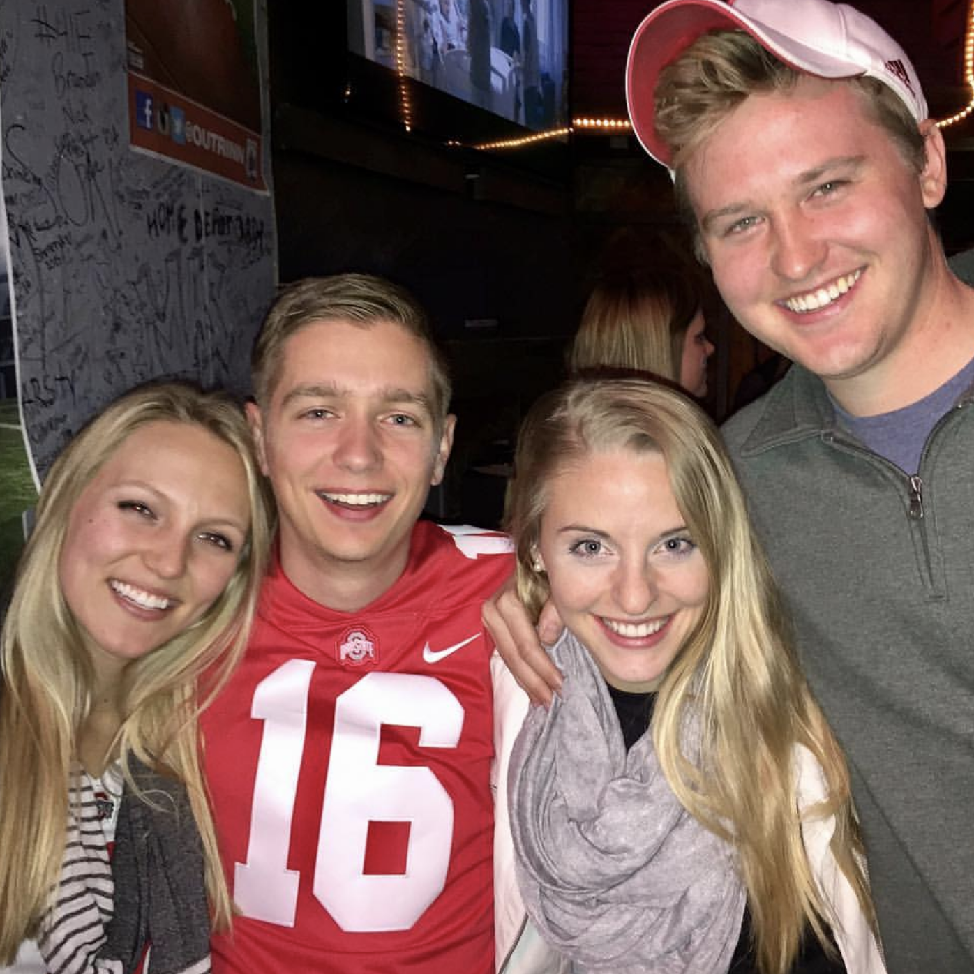 2016 - Double date with Claire and Sam!