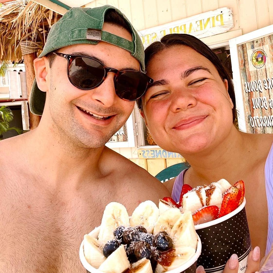 This photo was taken when Amanda went to Aruba with Francis's family in May of 2021!