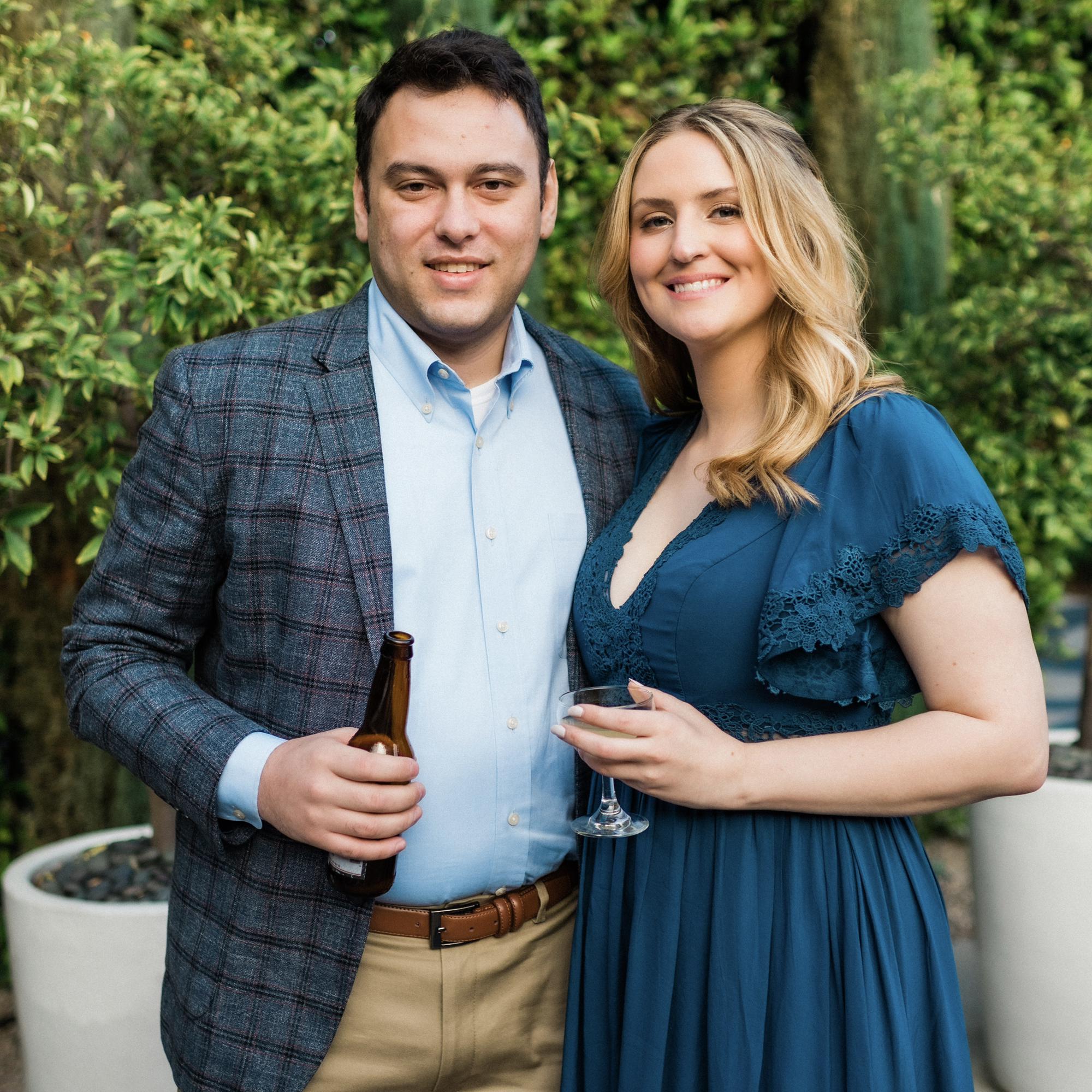 Celebrating Justin and Marianna’s wedding, April 2021