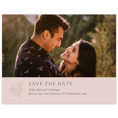 Pink Wedding Digital Save the Date - Cardinell Photo