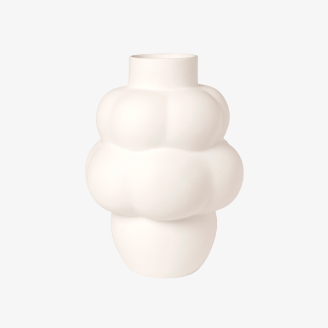 Louise Roe - Balloon Vase 04 Ceramic Raw White