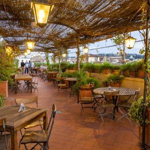 Rooftop Dinner in Tuscany