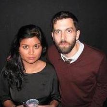 Groupon holiday party before we started dating.