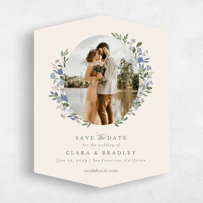 Blue Diamond Wedding Save the Date - Florentina Photo