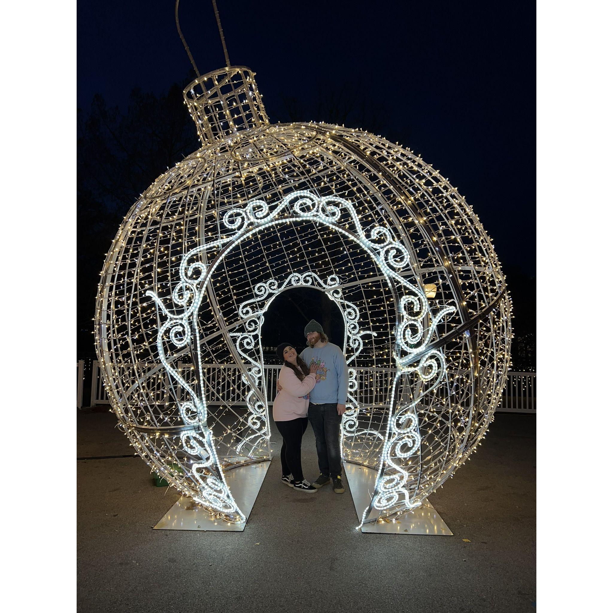 Christmas lights at the St. Louis Zoo, December 2022.