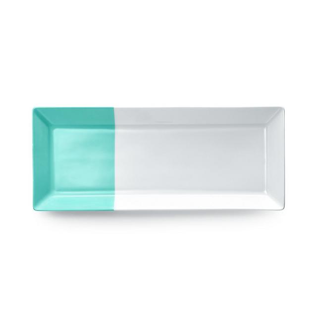 Color Block Rectangular Platter