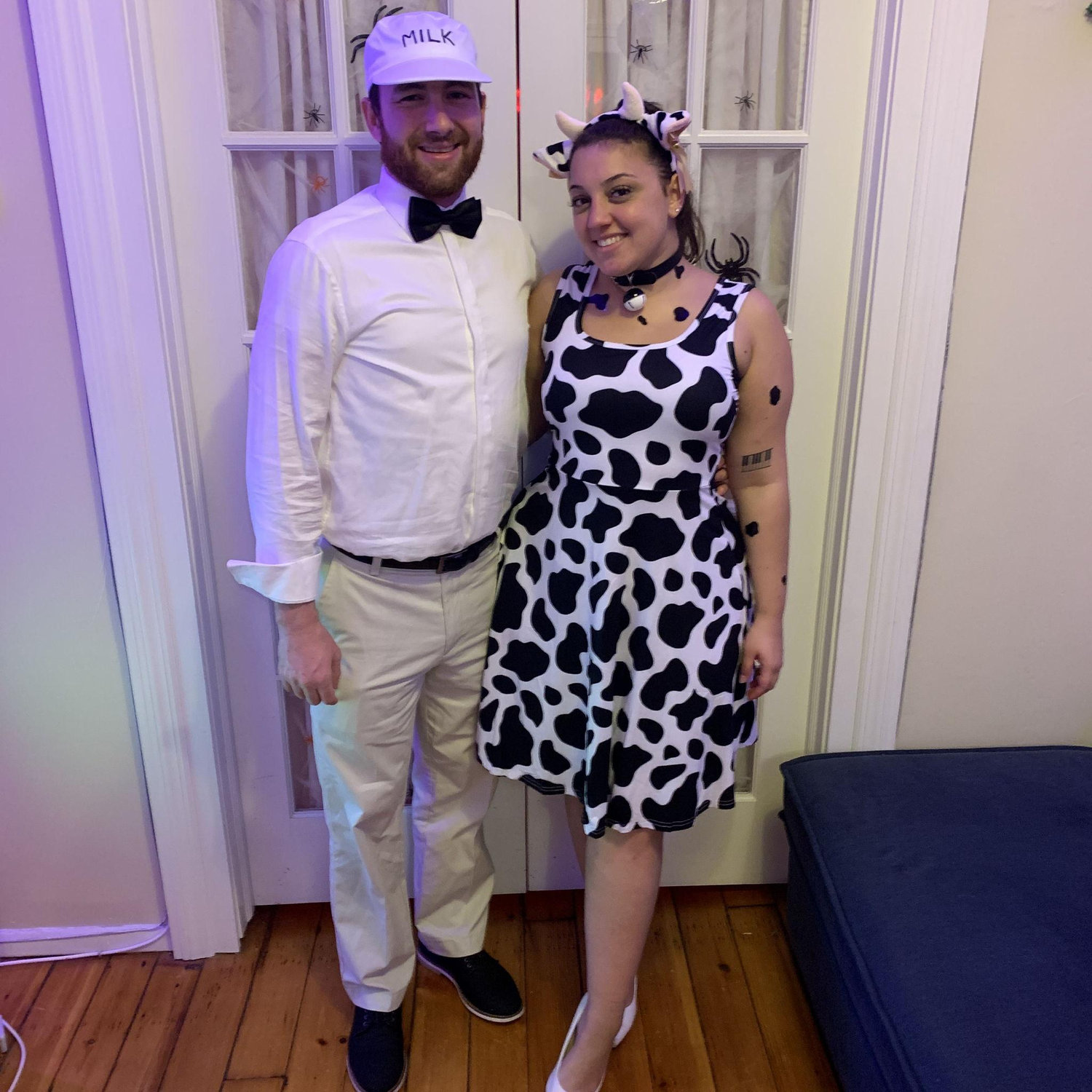 Our first Halloween, the first of many ridiculous costumes