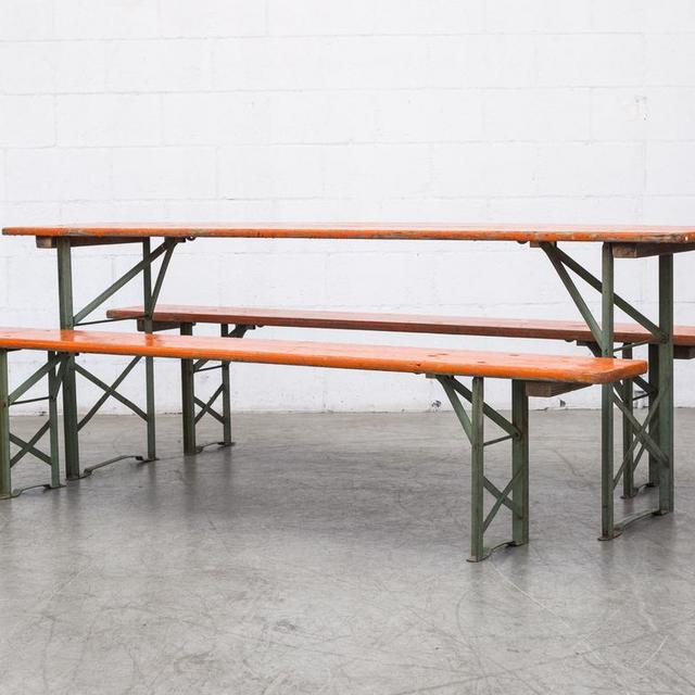 Colored Beer Garden Table and Bench Sets