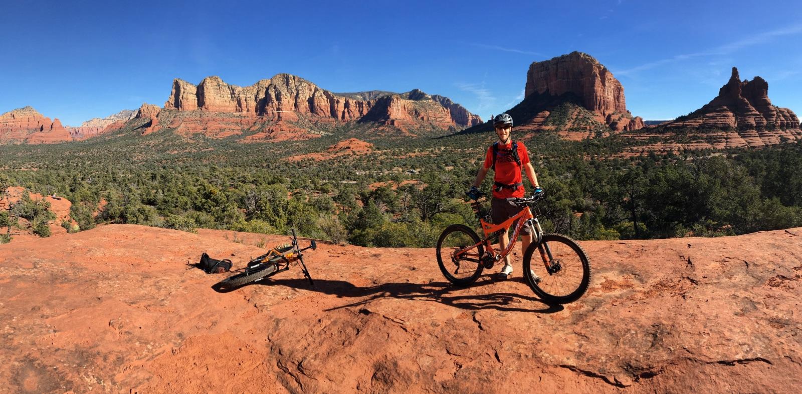 Jason biking in Sedona, AZ