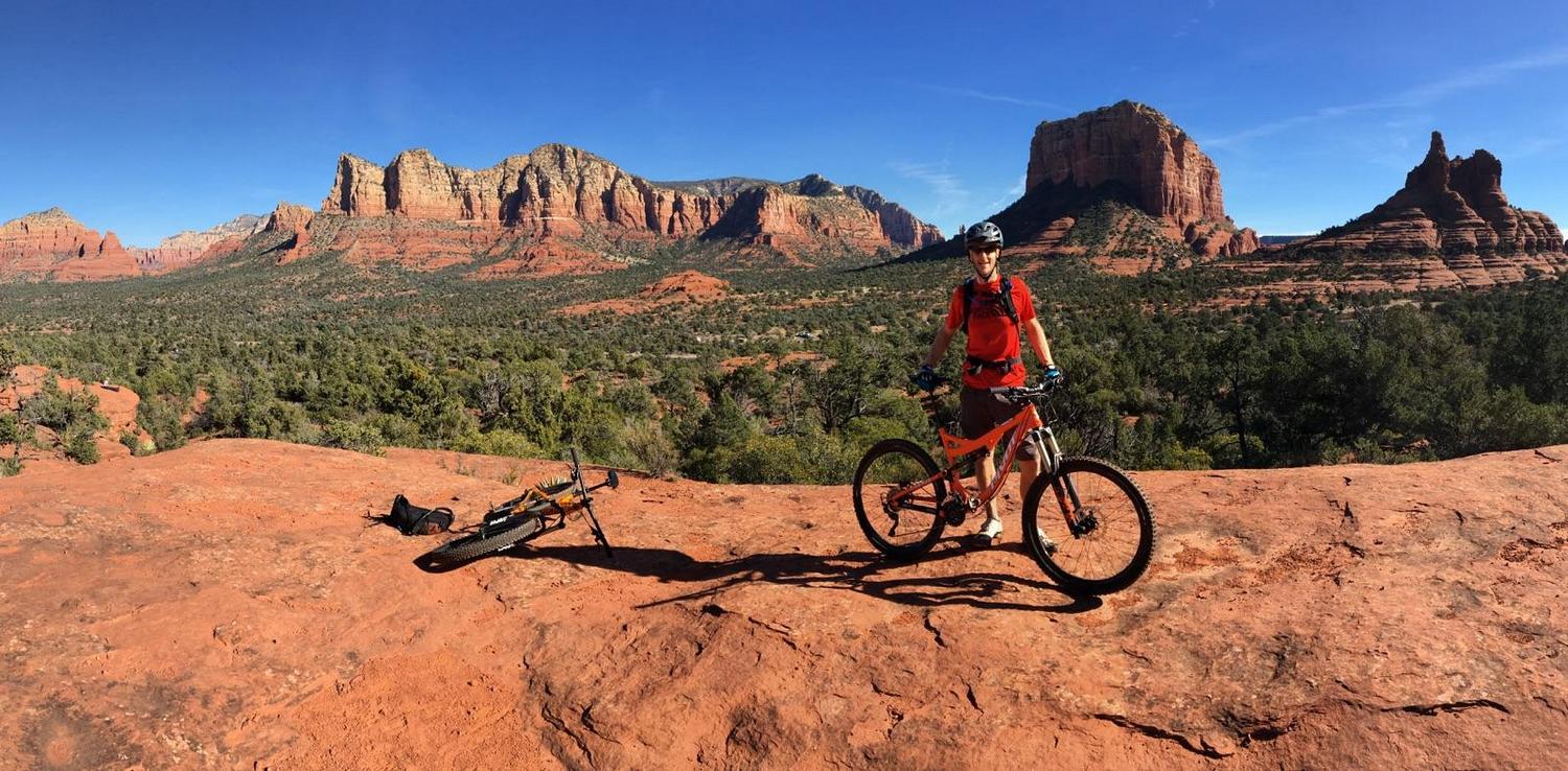 Jason biking in Sedona, AZ