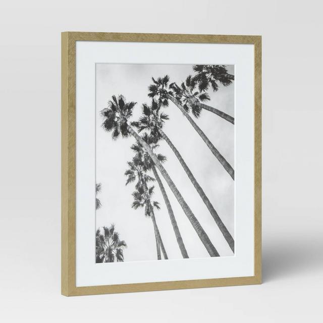 6" x 8" Matted to 4" x 6" Thin Metal Tabletop Frame Brass - Project 62™