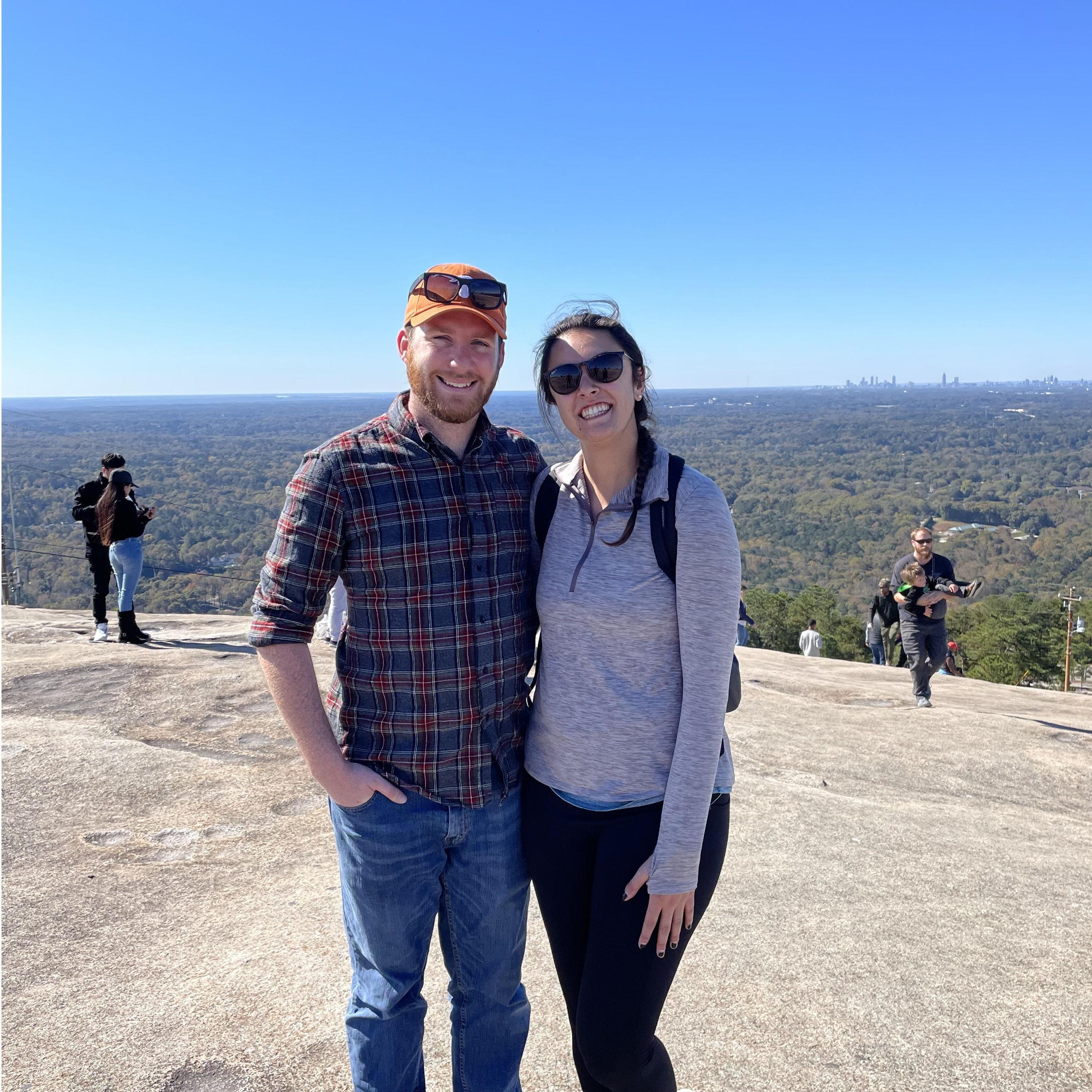 Hiking Stone Mountain in Georgia