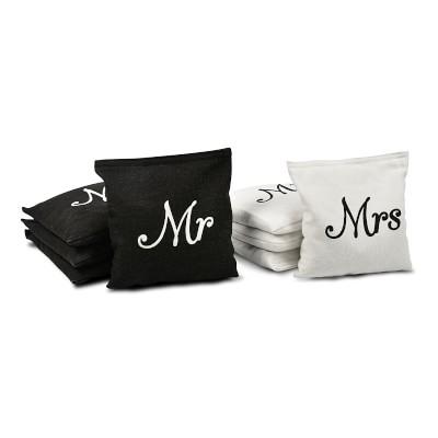 GoSports Cornhole Bean Bags, Mr. & Mrs. Wedding Set