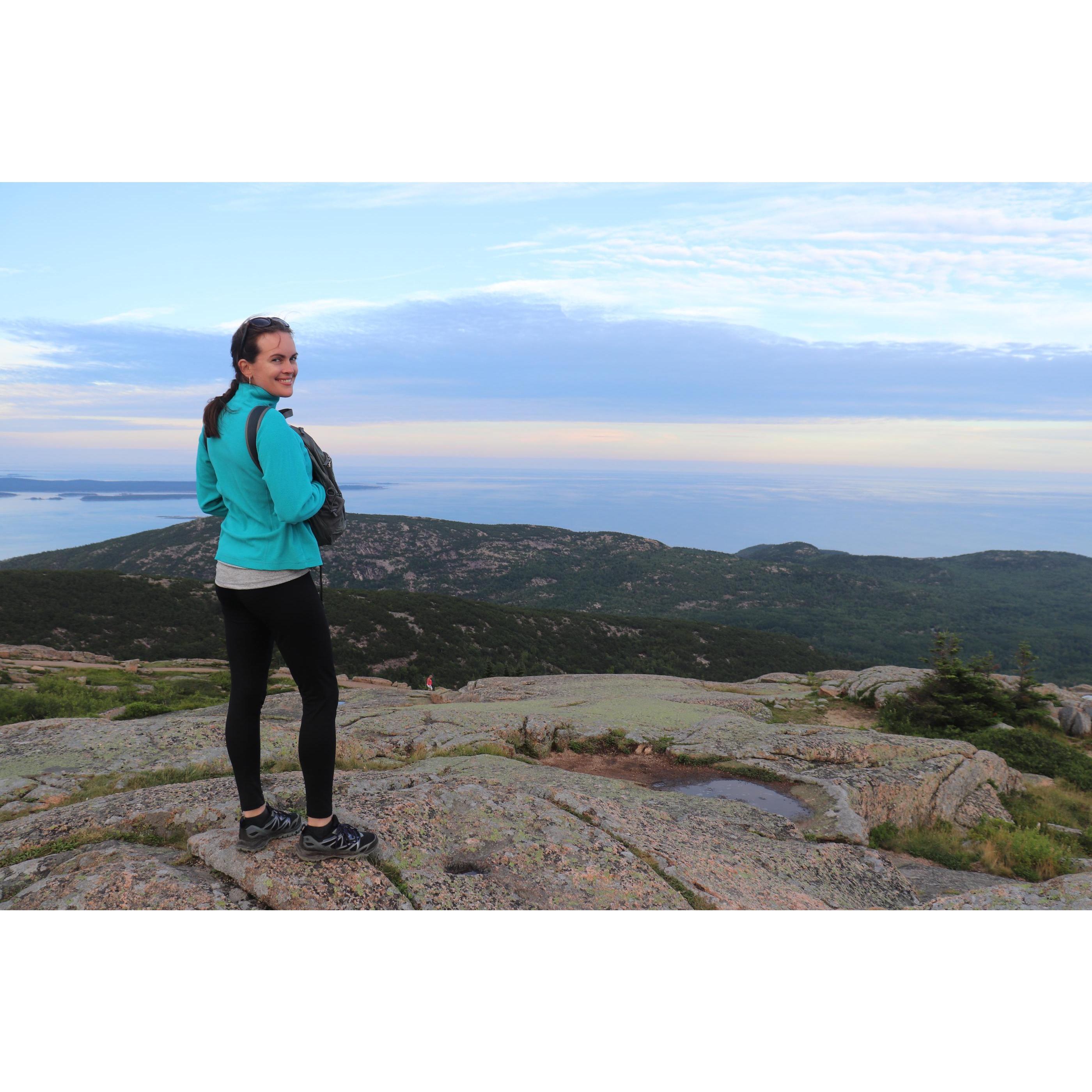 Enjoying the summit before sunset
