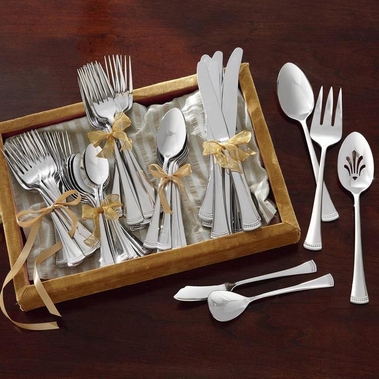 Lenox, Portola 65-Piece Flatware Set, Service for 12 | Zola