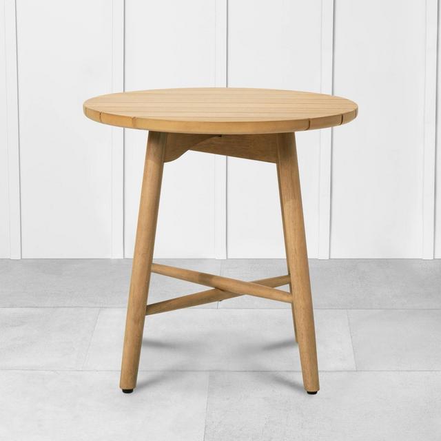 Outdoor Round Side Table Natural - Hearth & Hand™ with Magnolia