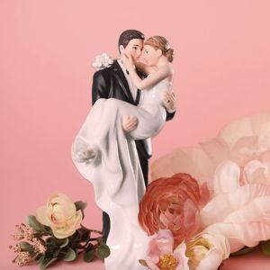 Porcelain wedding cake topper