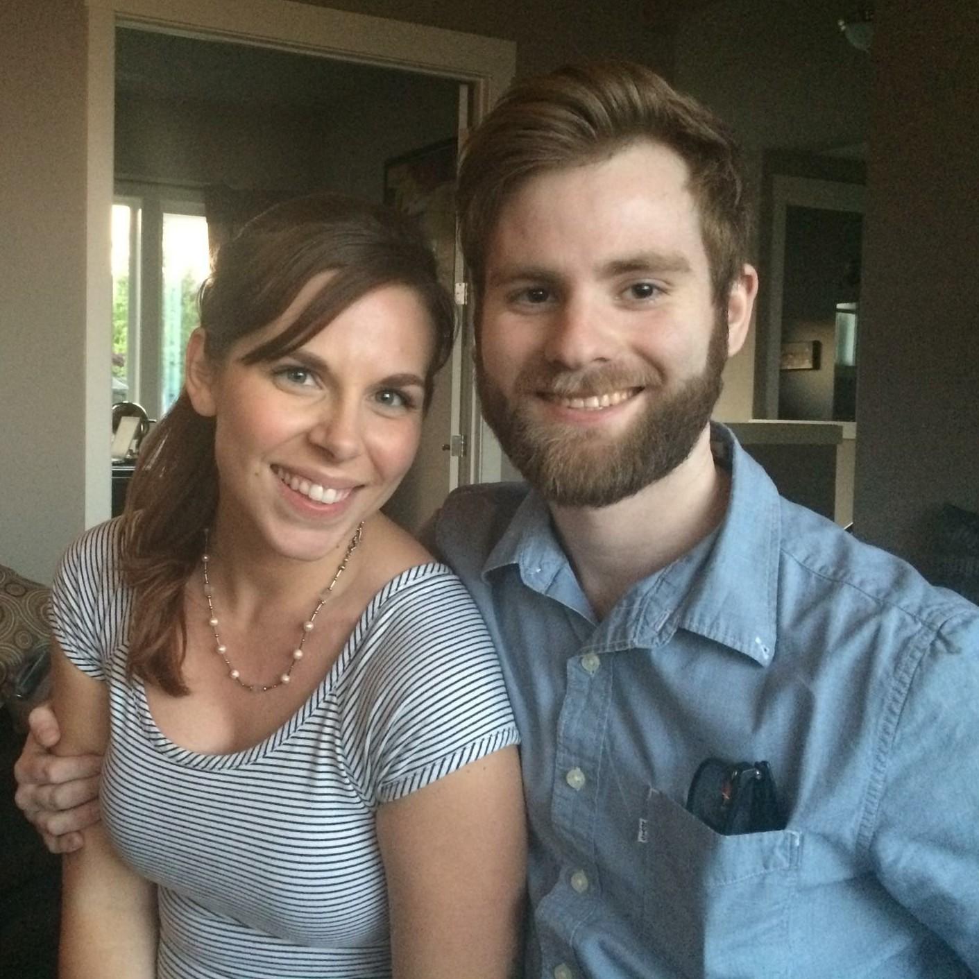 At Mom's house, she said she needed to capture how cute she thought we are together.