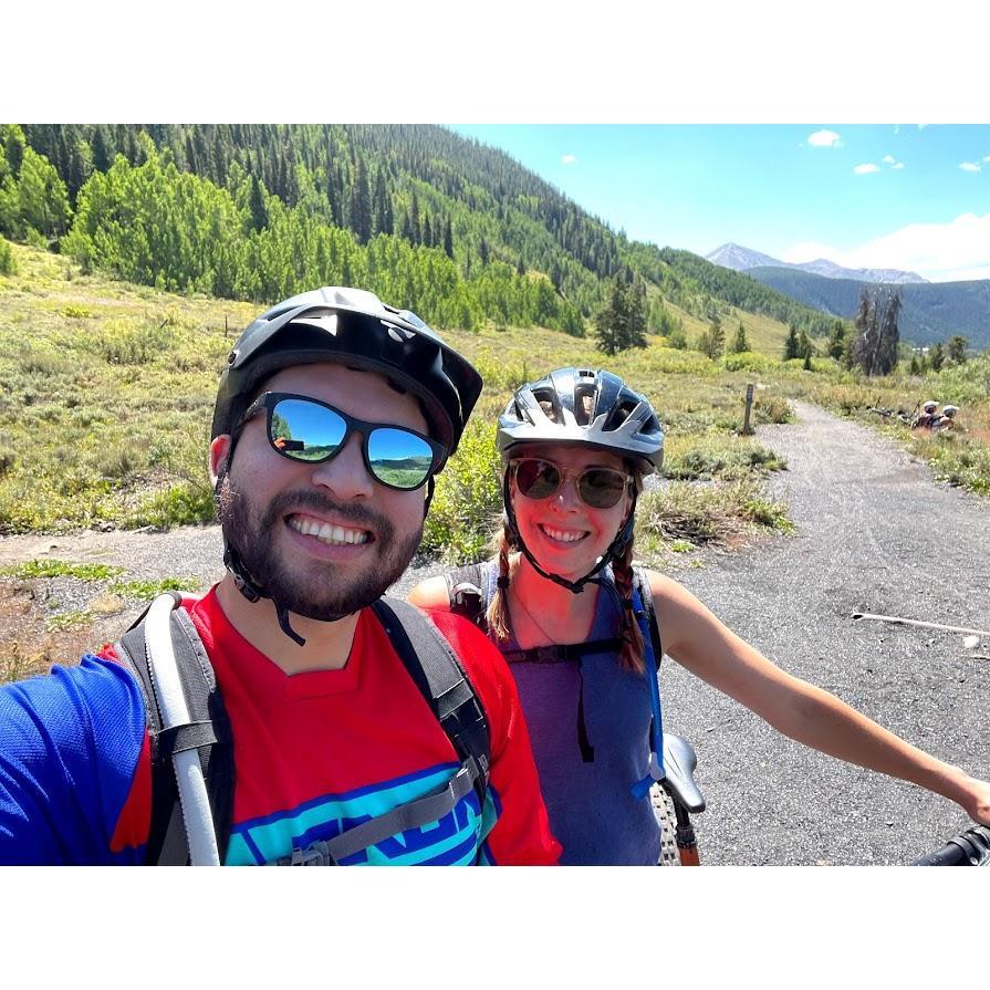 Jose loves mountain biking and took me out in Crested Butte, CO!