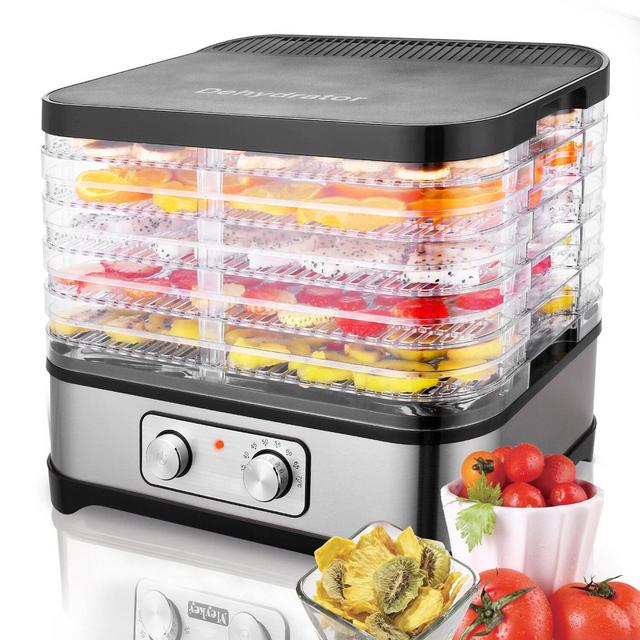 Ancheer 5 Tray 250W Electric Food Dehydrator with Adjustable Temperature Control, Meat Dehydrator Machine with BPA-Free Multi-Tier for Jerky, Herb, Meat, Beef, Fruit, Vegetables