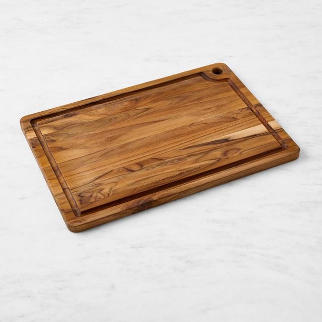 Williams Sonoma Teak Notch Board, Large, 20x14