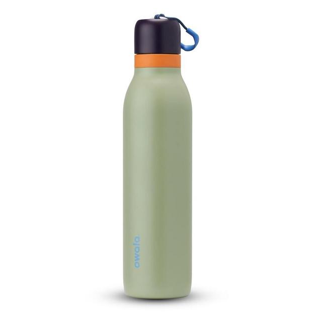 Owala FreeSip Twist Insulated Stainless Steel Water Bottle with Straw for Sports and Travel, BPA-Free, 24-oz, Blue/Green (Camo Cool)