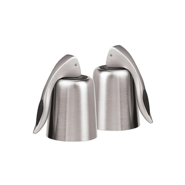 OGGI Set of 2, Stainless Steel Bottle Stopper