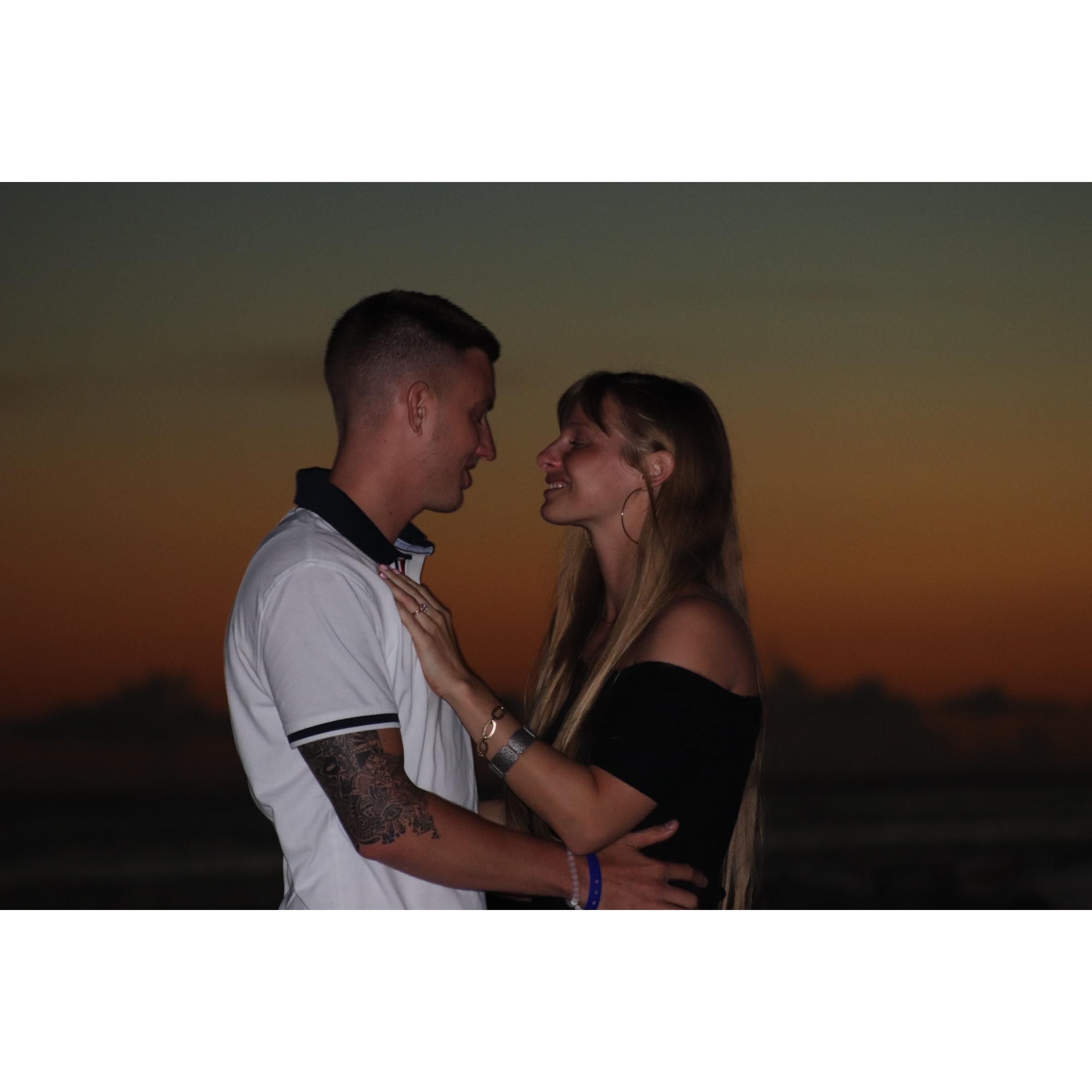 Moments after asking me to marry him :-)