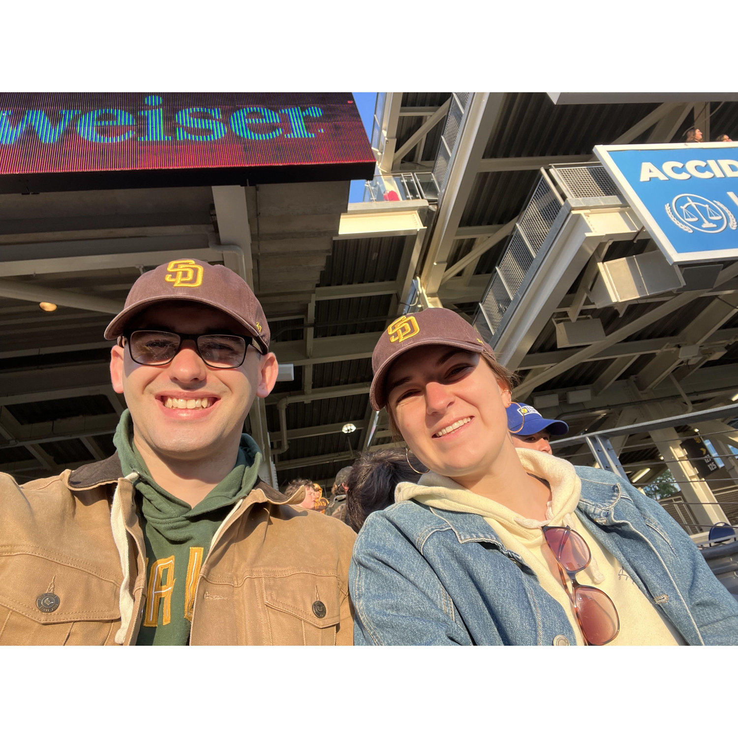 Padres Game for Kory's 22nd birthday, Apr 2023