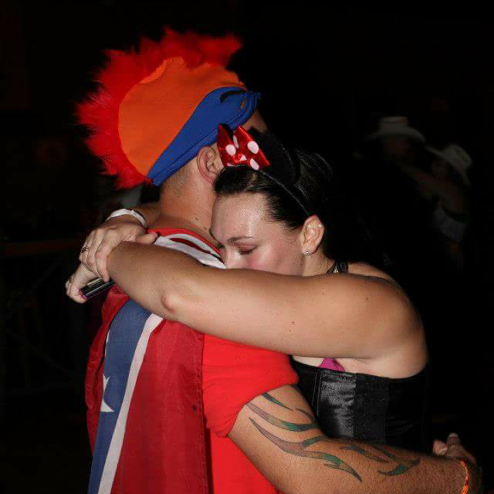 Our first slow dance at a Halloween party at the trough 💜for those who know nick knows it doesn't happen often so this is a treasure lol