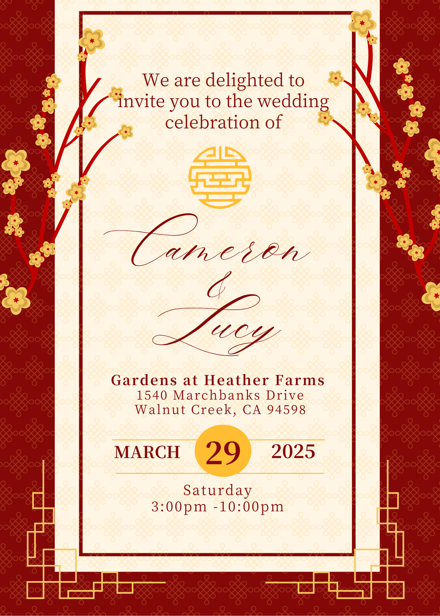 The Wedding Website of Cameron Holl and Lucy Wang