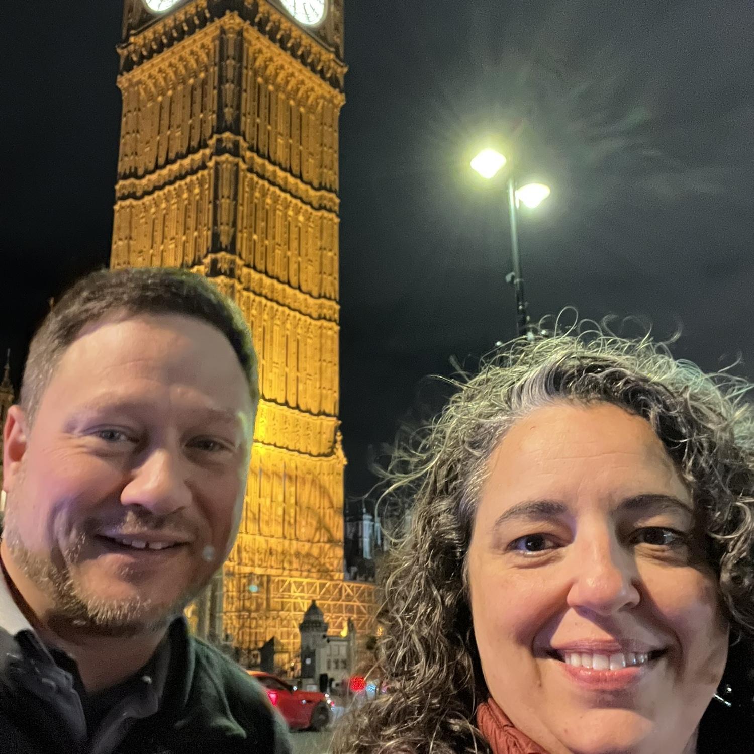 We walked all around London and loved seeing Big Ben.
