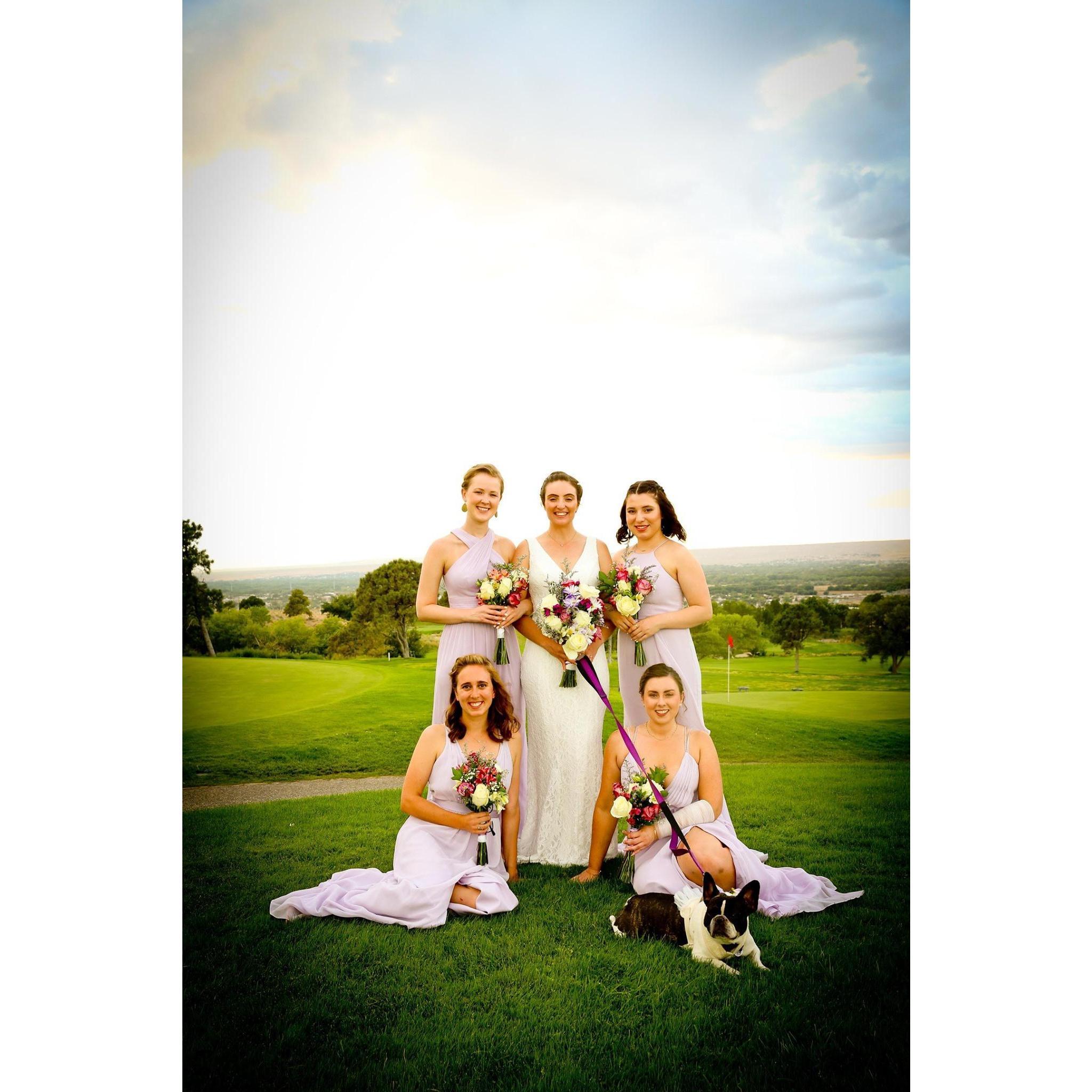 Charla with our Bridesmaids!